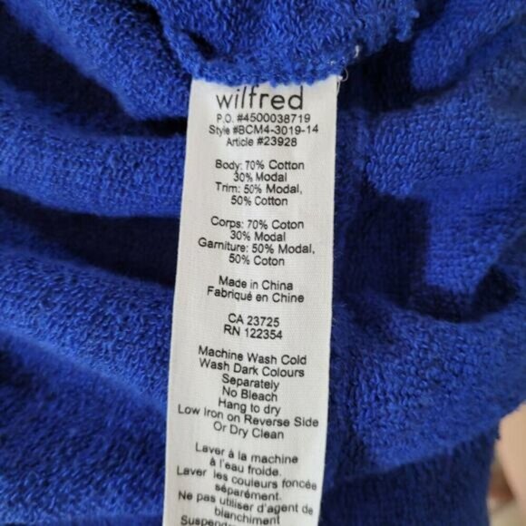 Aritzia Wilfred Diderot Blue‎ Cardigan - Size Extra Extra Small - Picture 6 of 8